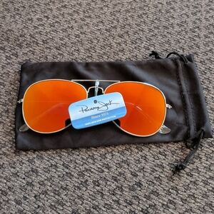 Panama Jack Aviator Sunglasses - Orange Mirror Lenses